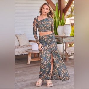 🎉LAST PIECE🎉Free People Supernova Set in Dark Combo